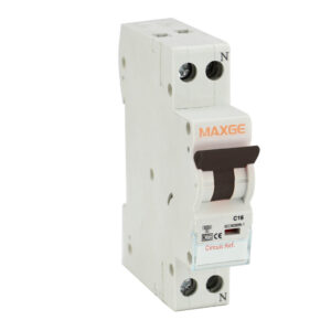 Interruptor automático estrecho. Poder de corte 6000A. Curvas C y B.